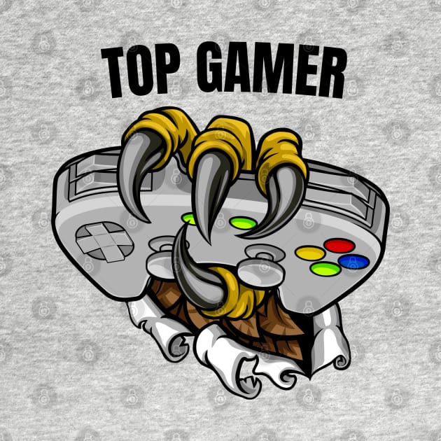 Top gamer by Stitched Clothing And Sports Apparel